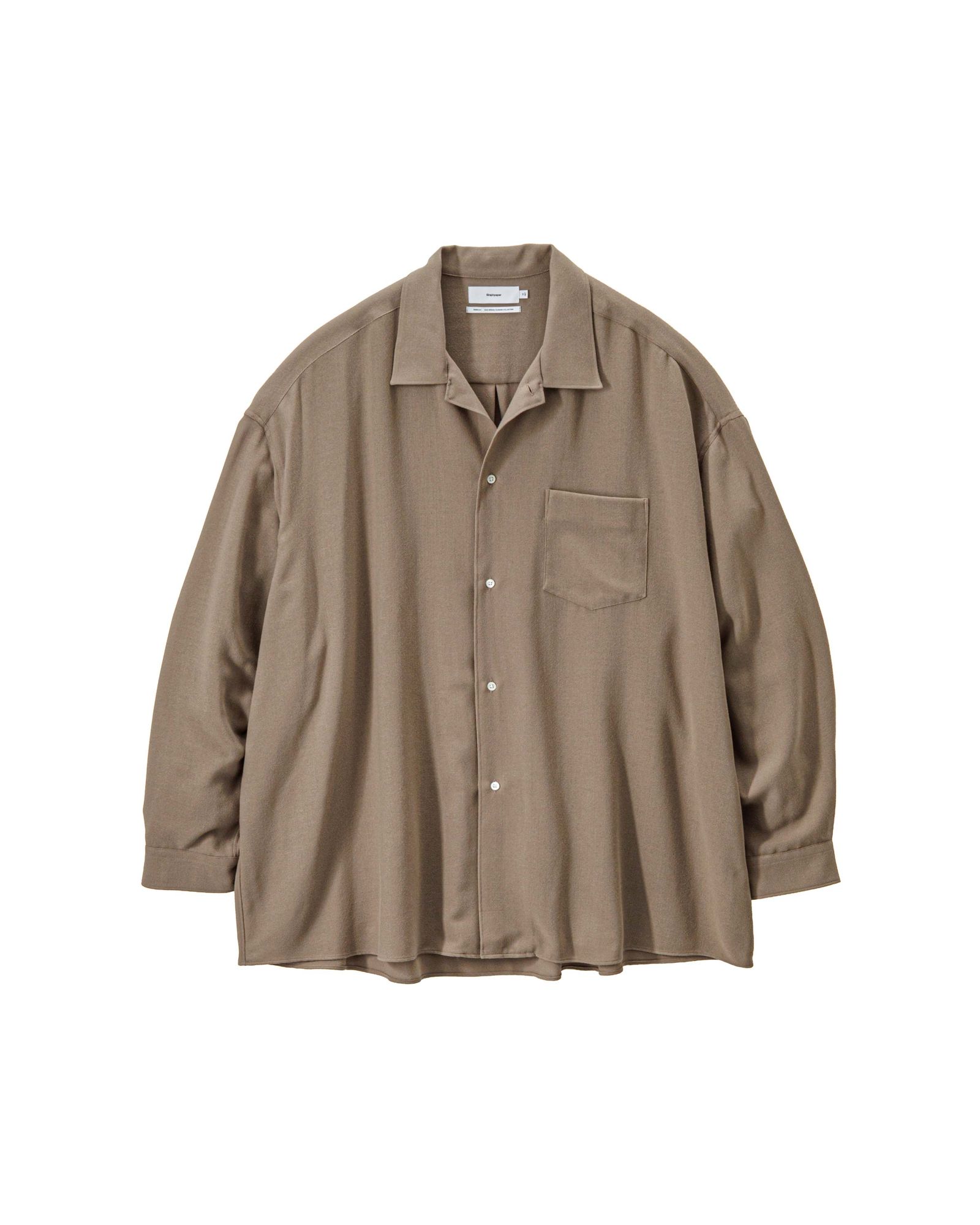 グラフペーパー 26SS Viscose Viyella L/S Sleeping Shirt(GM261-50456)TAUPE☆3月14日(土)発売！