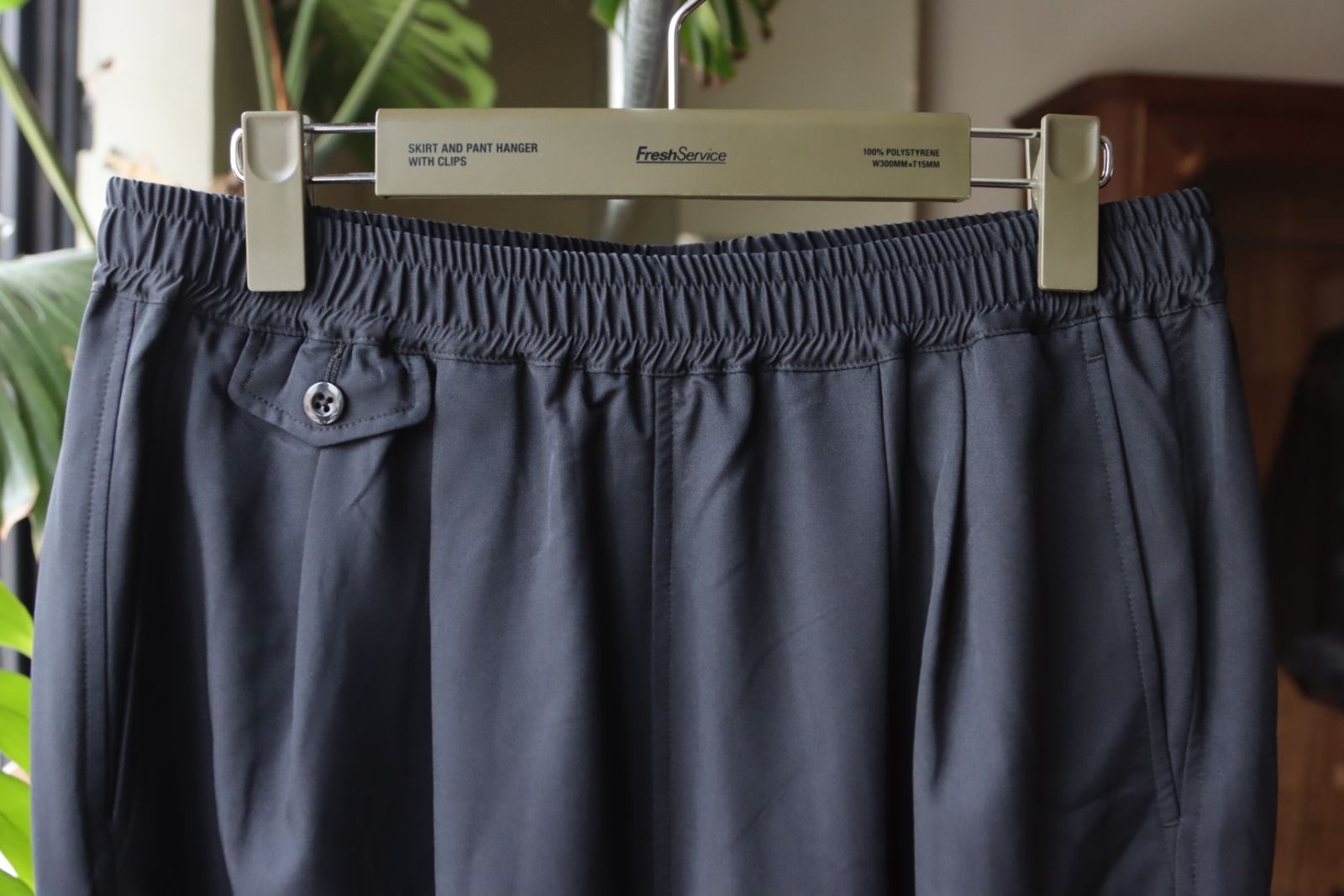 フレッシュサービス COOLFIBER TWO TUCK EASY PANTS (FSC252-40026)BLACK