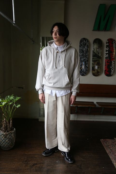 MATSUFUJI Modified Farmers Trousers(M211-0401)"WHITE" style.2021.1.22.