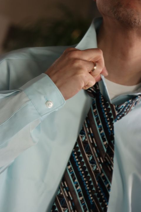 A.PRESSE Pullover Granpa Shirt(22SAP-02-08AH)MINT style