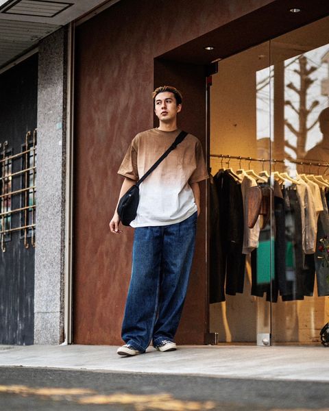 グラフペーパー S/S Oversized Tee スタイル (BROWN)2月8日(土)新作発売！