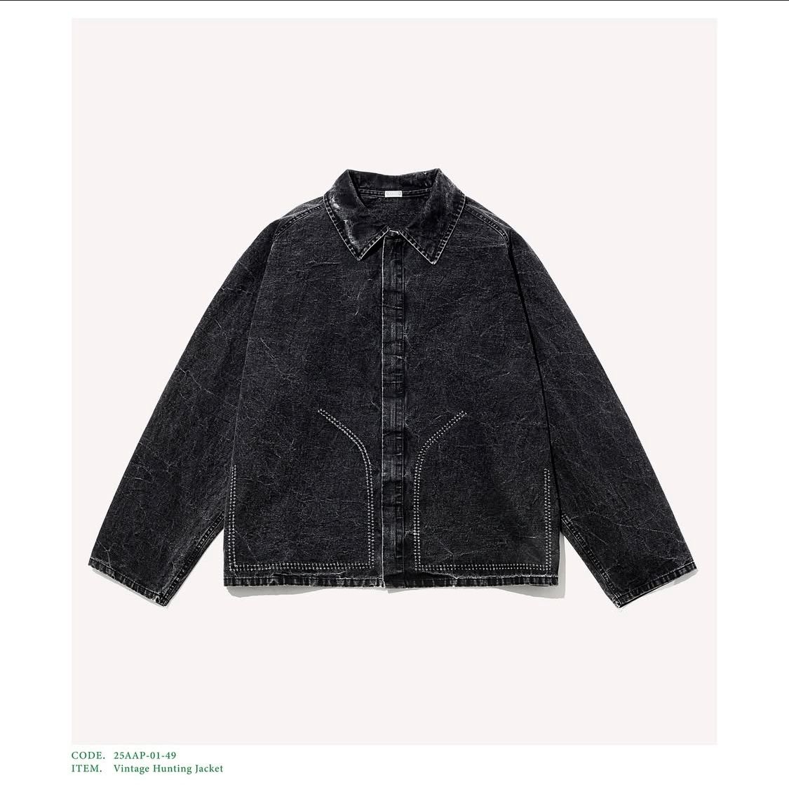 アプレッセ 2025 STYLE2 Vintage Hunting Jacket(25AAP-01-49)BLACK☆再入荷！