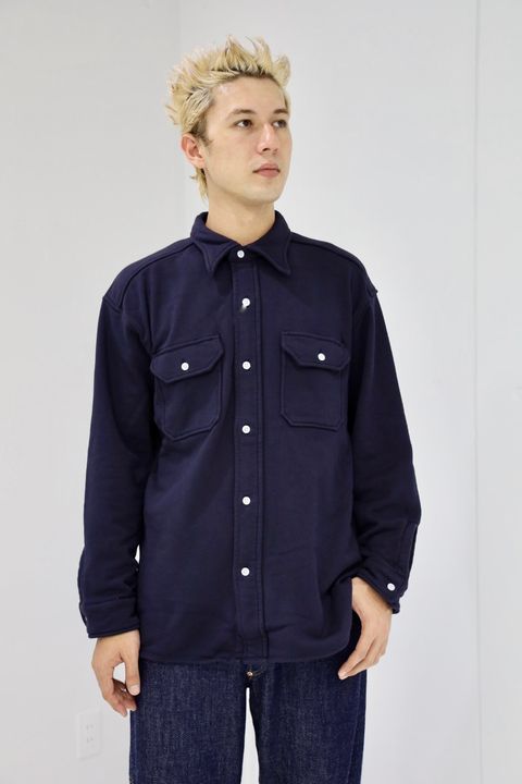 ファウンダ 25AW SWEAT WORK SHIRT(015FD252011)NAVY⭐︎9月13日(土)新作発売！