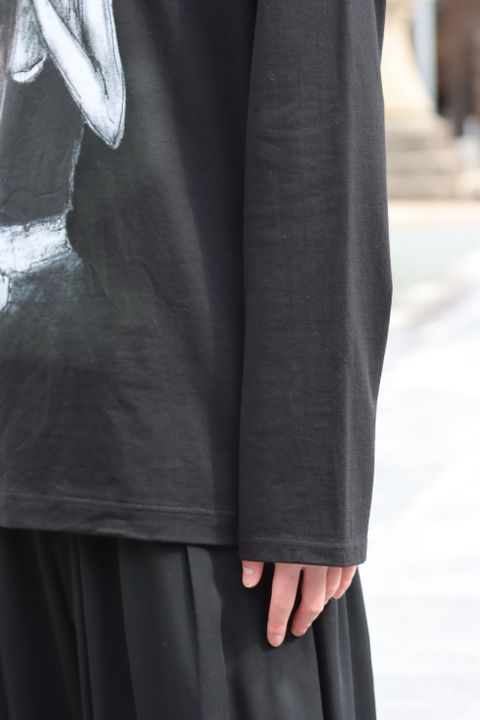 yohji yamamoto MAHABARA PLAIN STITCH WOMAN PRINT LONG SLEEVES style.2022.1.30 ※2月2日発売