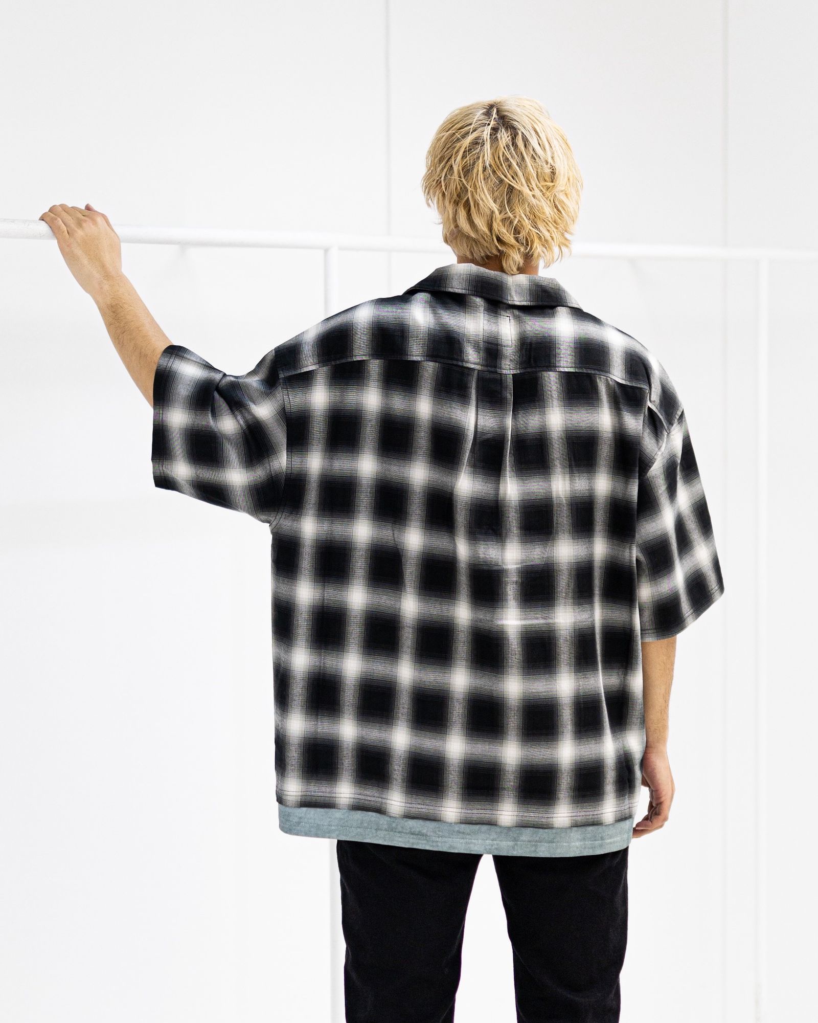 トーキングアバウト ジ アブストラクション 26SS TRANSFER LAYERED STYLE S/S SH(26SS-SH-004)BLACK☆新作発売！