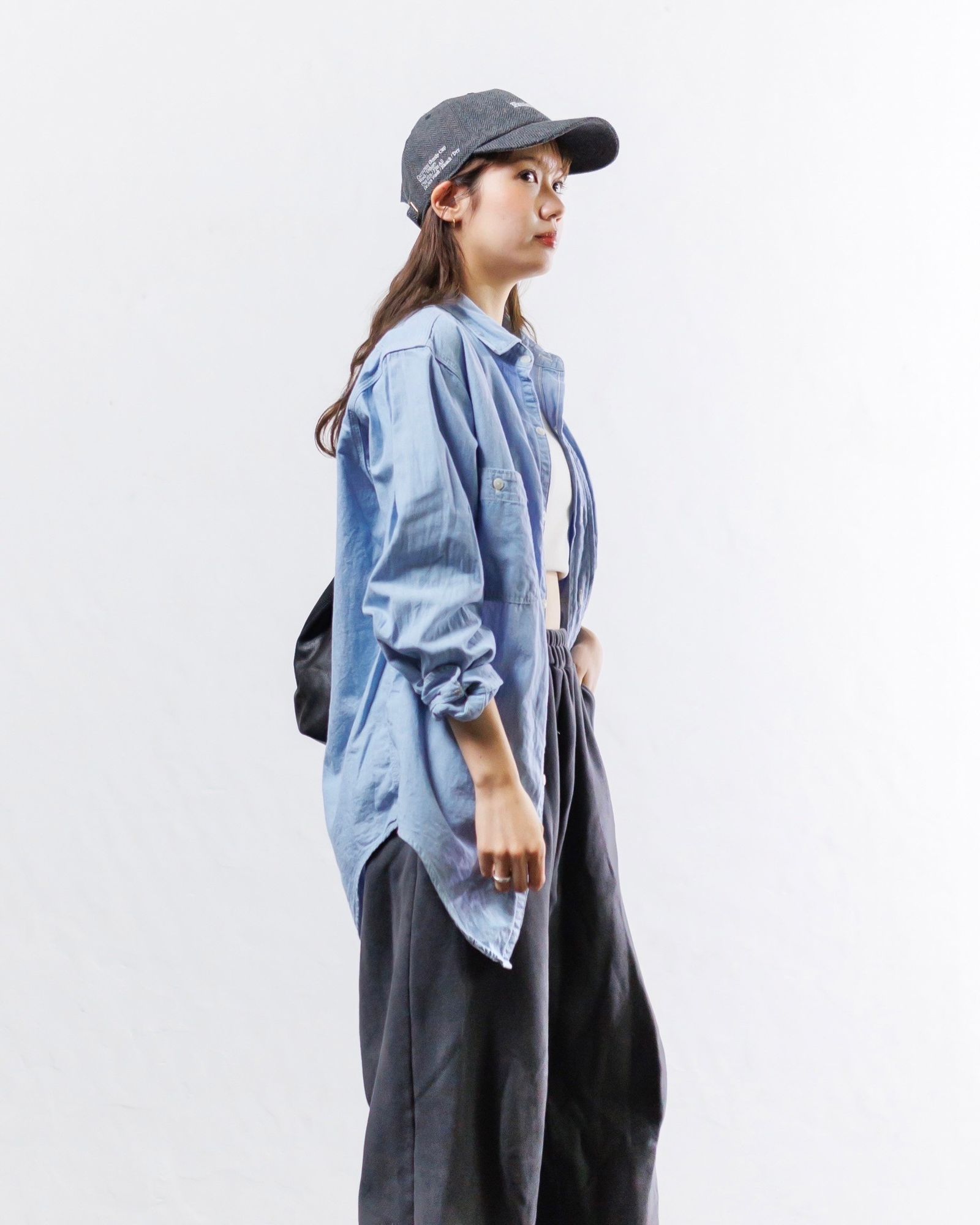 J.B.ATTIRE Riviera chambray shirt style.2024.11.14