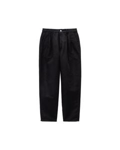 グラフペーパー Cotton Double Serge Two Tuck Tapered Pants(GM263-40451)BLACK☆8月8日(土)発売！