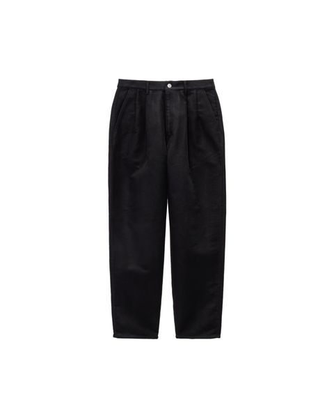 グラフペーパー Cotton Double Serge Two Tuck Tapered Pants(GM263-40451)BLACK☆8月8日(土)発売！