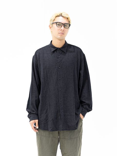 アプレッセ STYLE2 Wool Regular Collar Shirt (CHARCOAL)MARKスタイル