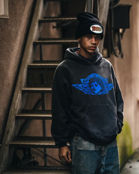 セントマイケル ANGEL HOODIE/BLACK(SM-HR1-0000-052)☆10月25日(土)発売！