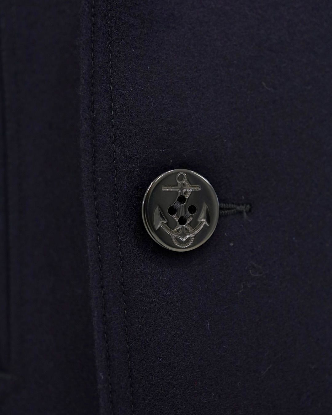ジュンヤワタナベマン 26FW ウールナイロンメルトン NEEDLES Wネーム Pコート (WR-J105-051)NAVY☆10月2日(金)発売！
