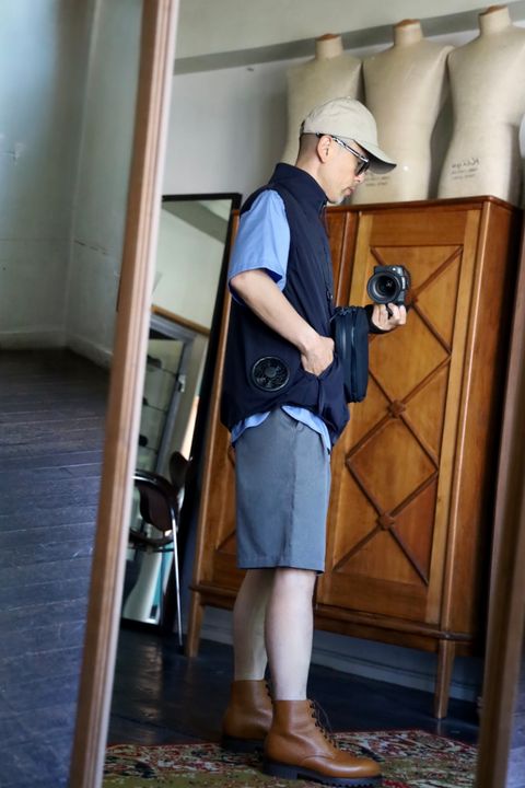 FreshService フレッシュサービス 26SS 空調服®︎ × FreshService "AIR COOLING VEST_Ver.2.0"スタイル