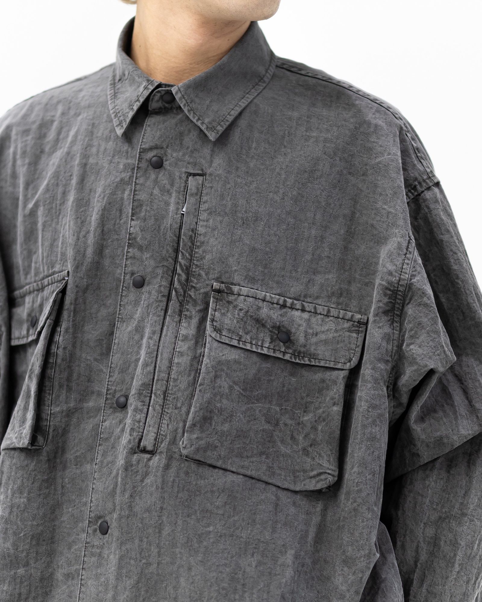 is-ness Pigment-Dyed Long-Sleeve Shirt 新作発売！