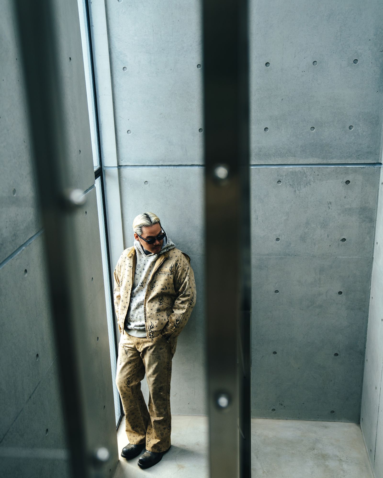 セントマイケル25SS Dr.Woo DW_DBL KNEE PANTS(SM-HR8-0000-C44)BEIGE