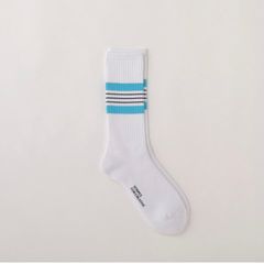 S.F.C 24SS エスエフシー SFC SIDE STRIPE SOCKS (SFCSS24AC04)White/Sax