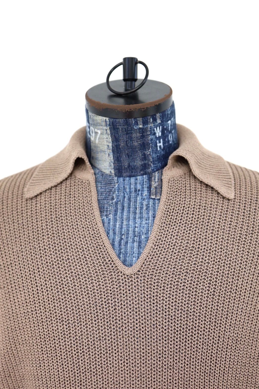 グラフペーパー26SS Coiled Wool Nylon Skipper Knit(GM261-80435)TAUPE☆2月28日(土)発売！