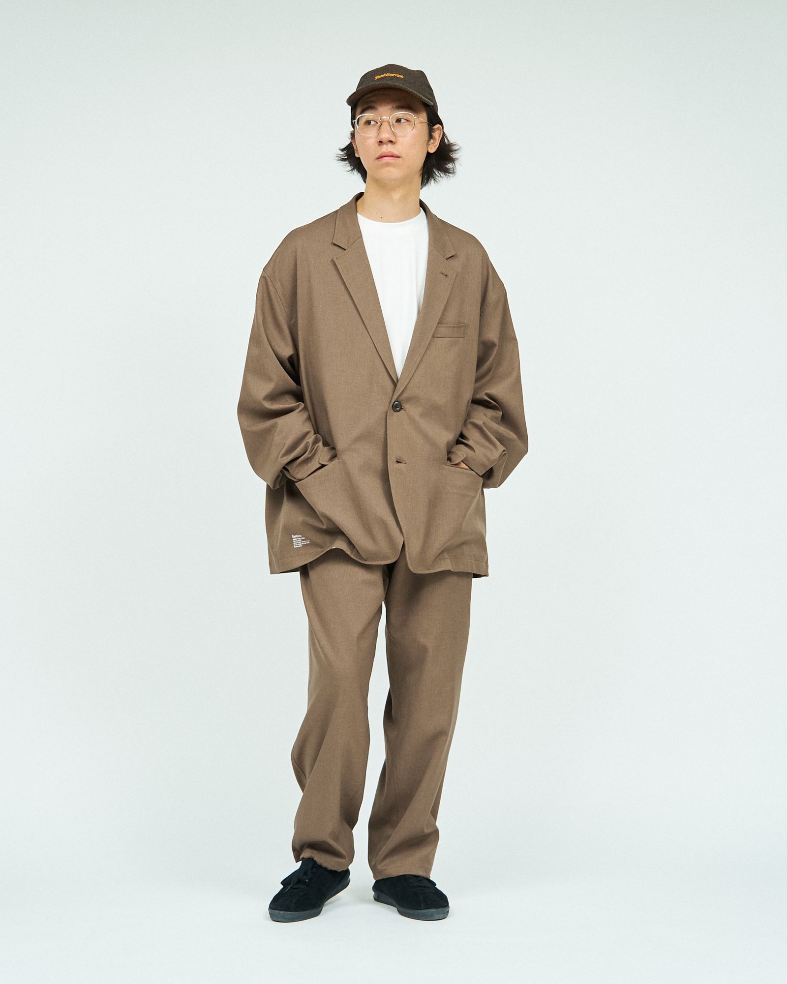 フレッシュサービス WOOLY TWILL JACKET (FSC243-20177)BROWN
