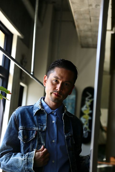 A.PRESSE Regular Collar Shirt"SAX"style.2021.7.28.