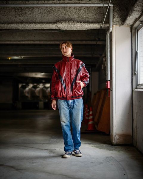 doublet 新作LEATHER TRACK JACKET style
