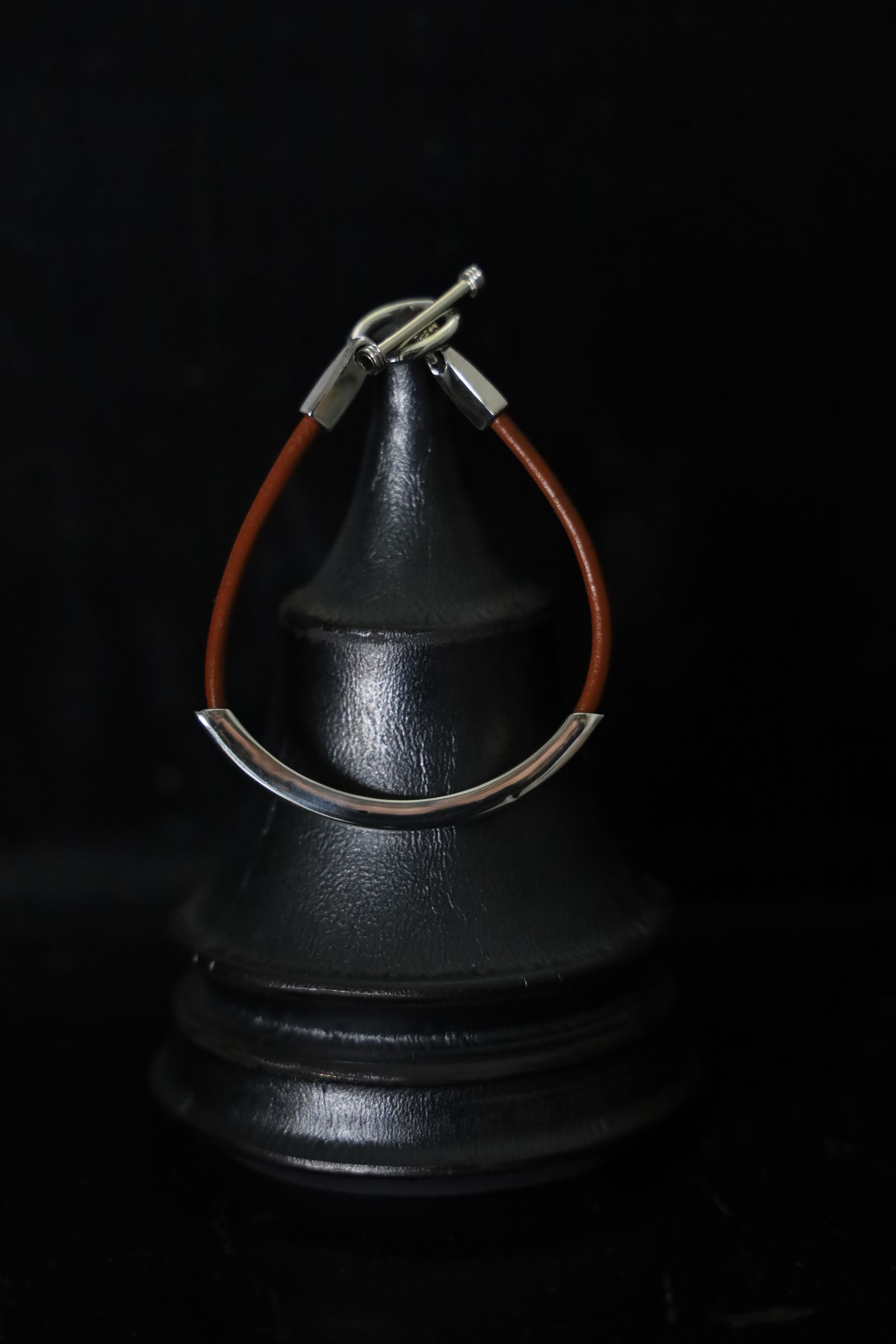 XOLO JEWELRY ショロジュエリー / Square Leather Bracelet (XOLB005)CAMEL