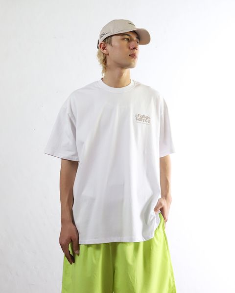 FreshService 24SS CORPORATE PRINTED S/S TEE ‘‘ON LINES’’(MUSTARD) style 2024.4.26