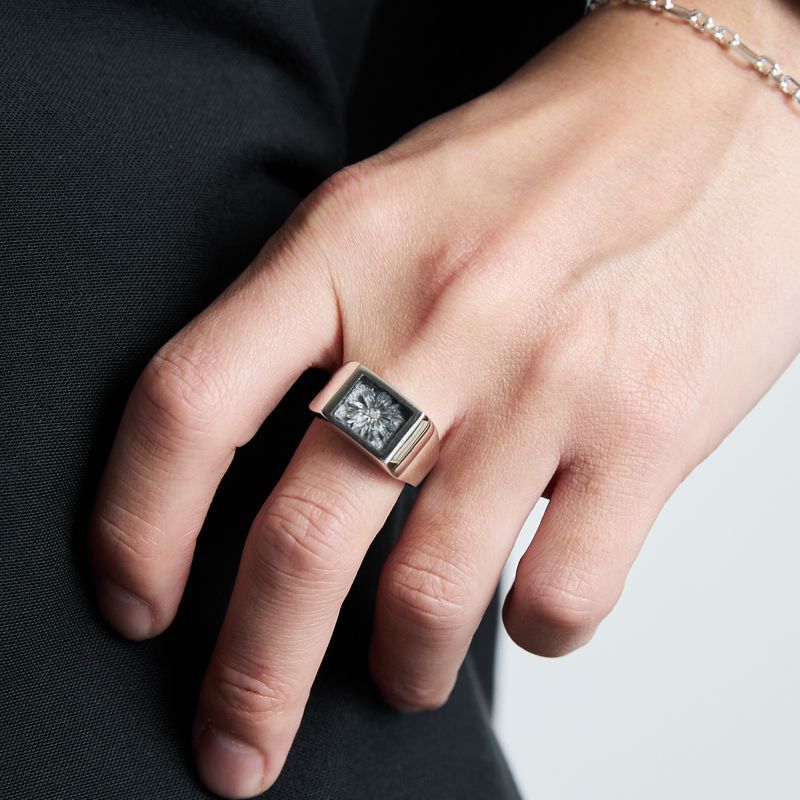 指輪・リング XOLO SignetRing with  Purple Flower 楽天市場】XOLO(ショロ) Signet Ring with Blue Flower