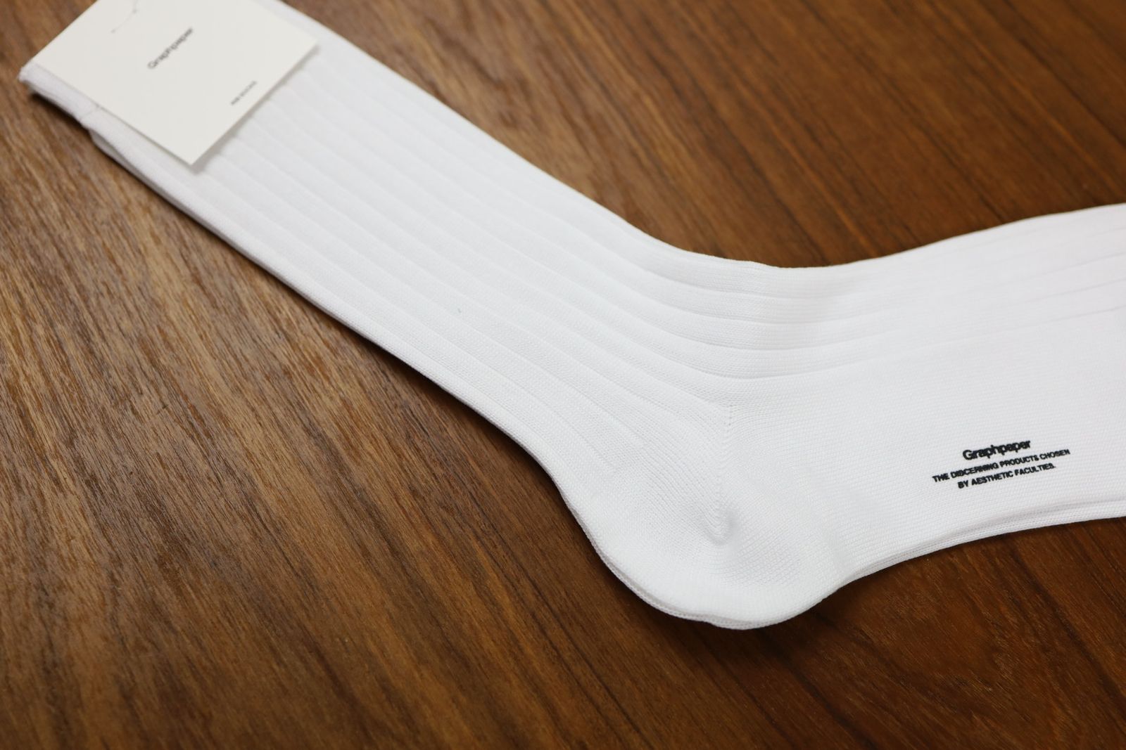 グラフペーパー26SS Graphpaper Rib Socks(GU261-90291B) WHITE☆1月24日(土)発売！