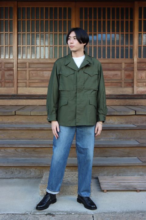 CIOTAスビンコットンムラ糸バックサテンM43フィールドジャケットKHAKI style.2021.8.30.