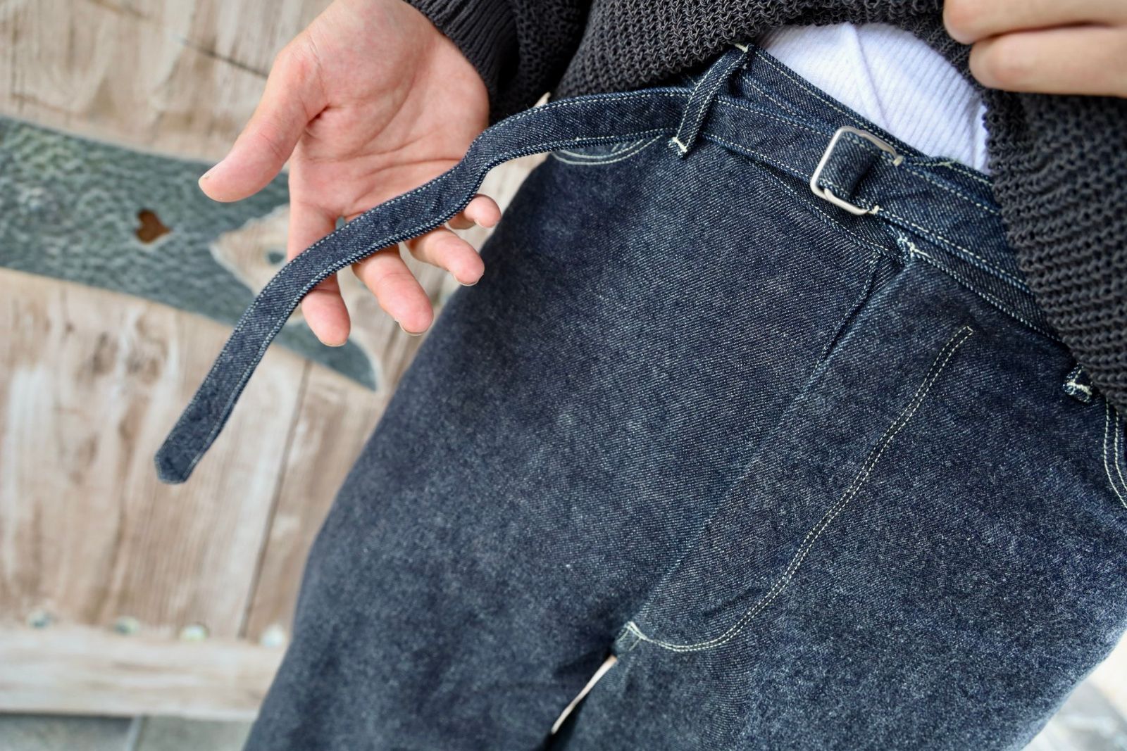 Graphpaper Coiled Wool Nylon Skipper Knit MARKスタイル