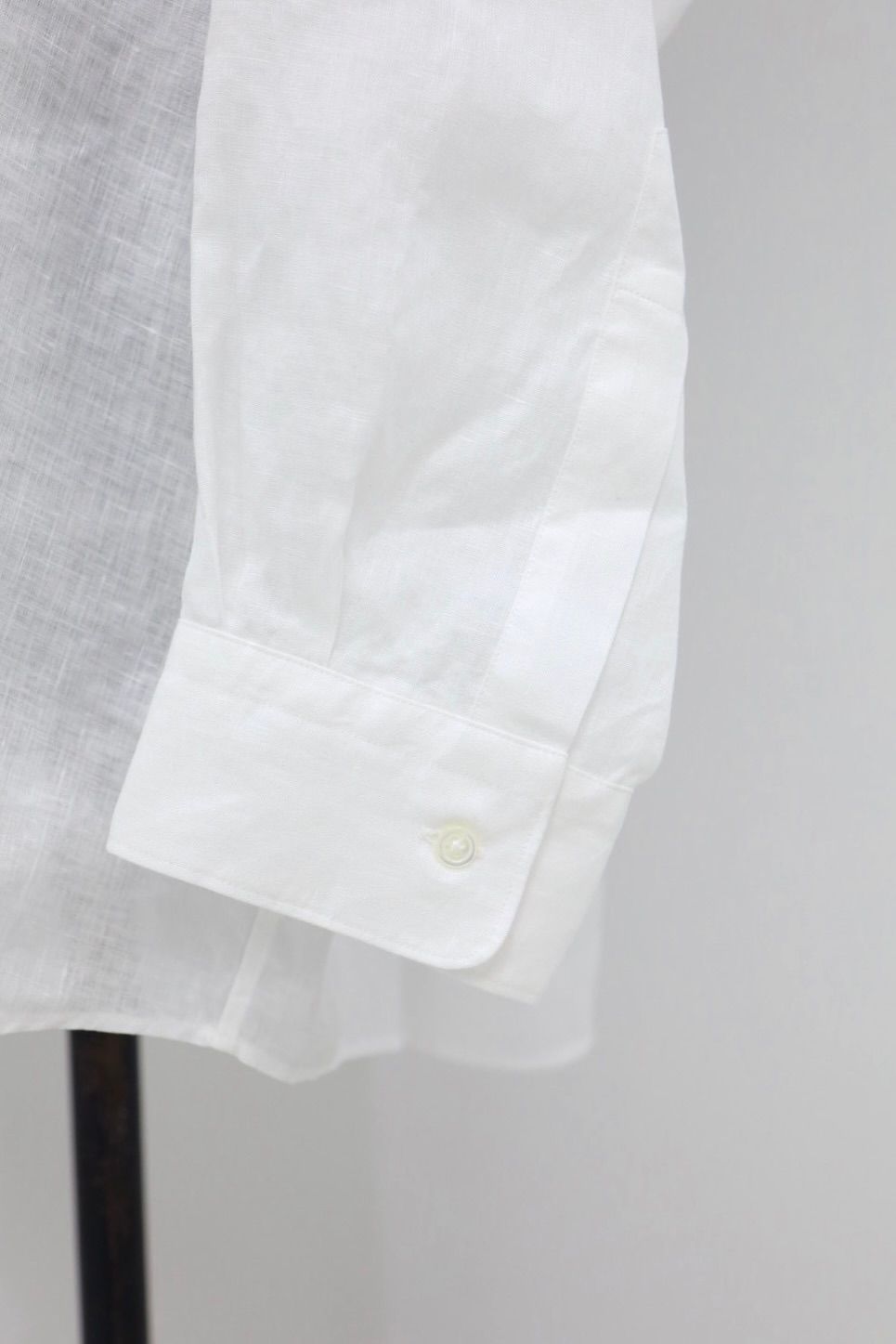 グラフペーパー Linen L/S Oversized Band Collar Shirt(GM262-50040B)WHITE☆6月20日(土)発売！