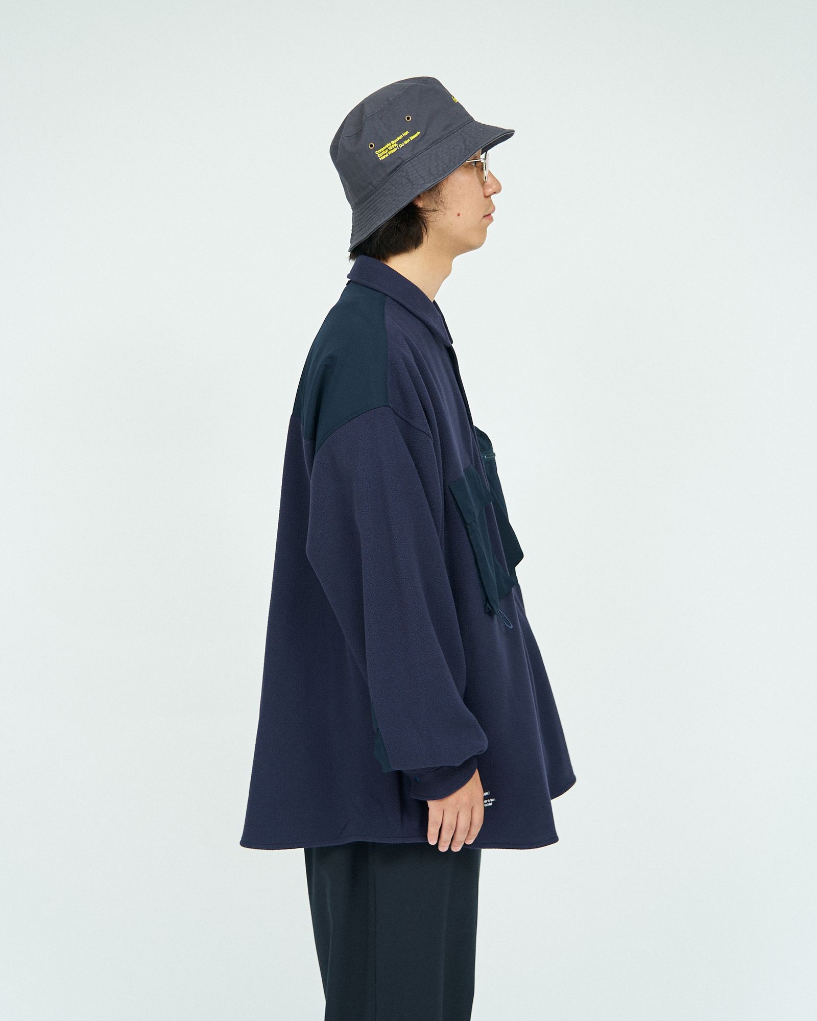 フレッシュサービス SYNTHETIC FLEECE SHIRT(FSC243-30094)NAVY