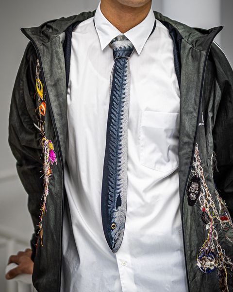 doublet ダブレット26SS FISH TIE (26SS86TE13)BLUE★2月14日(土)11:00発売！