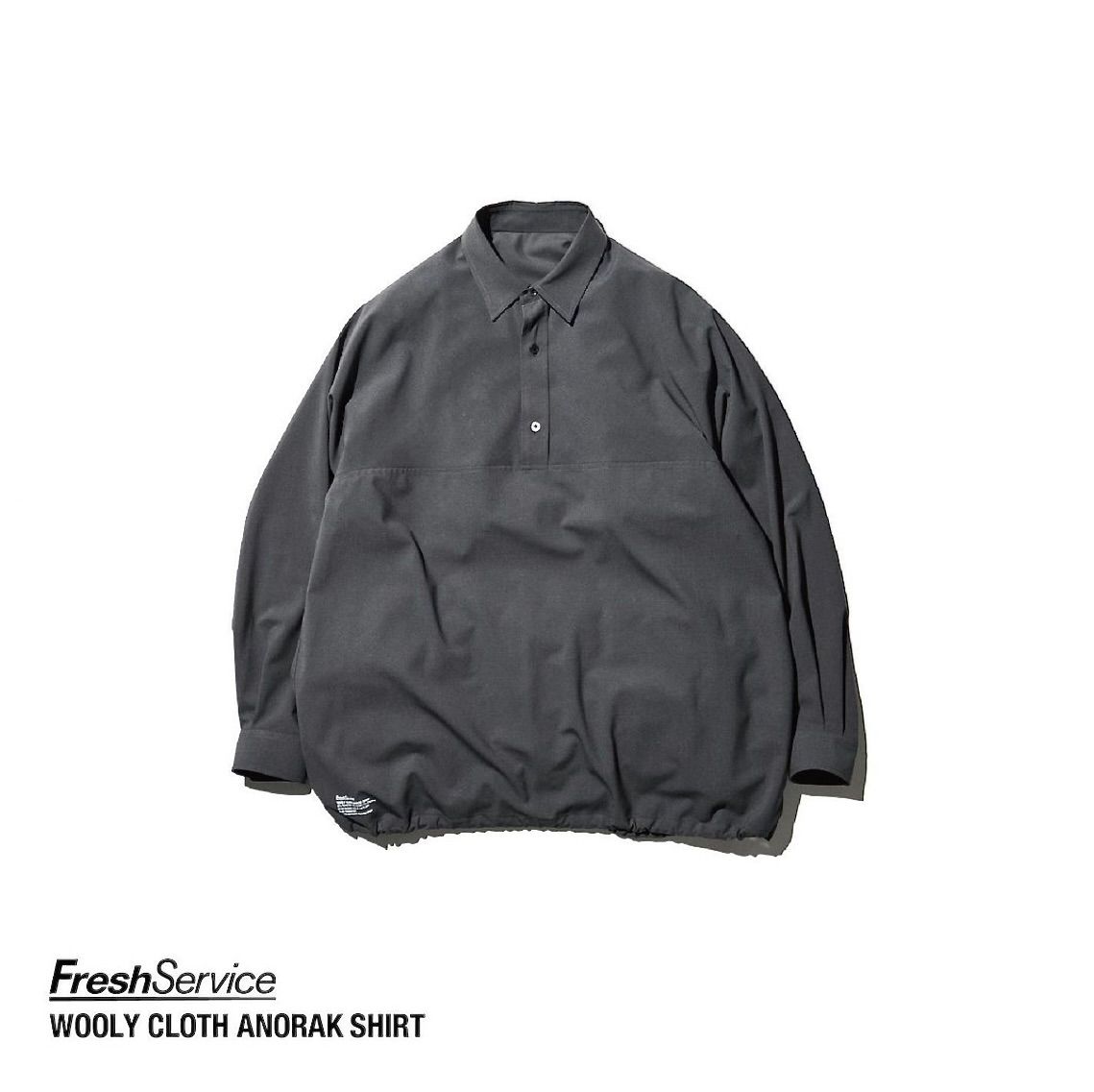 フレッシュサービス WOOLY CLOTH ANORAK SHIRT(FSC261-50082)GRAY★2月7日(土)発売