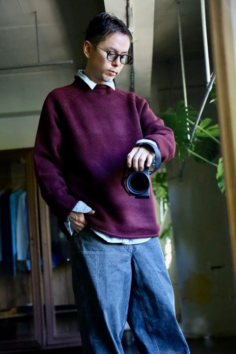A.PRESSE Roll Neck Sweaterスタイル.2024.10.06.