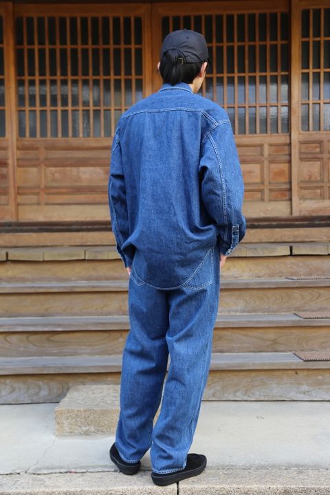 Graphpaper Denime Regular Collar Shirt & Denime Five Pocket Pants"FADE"Style.20201.12.14.