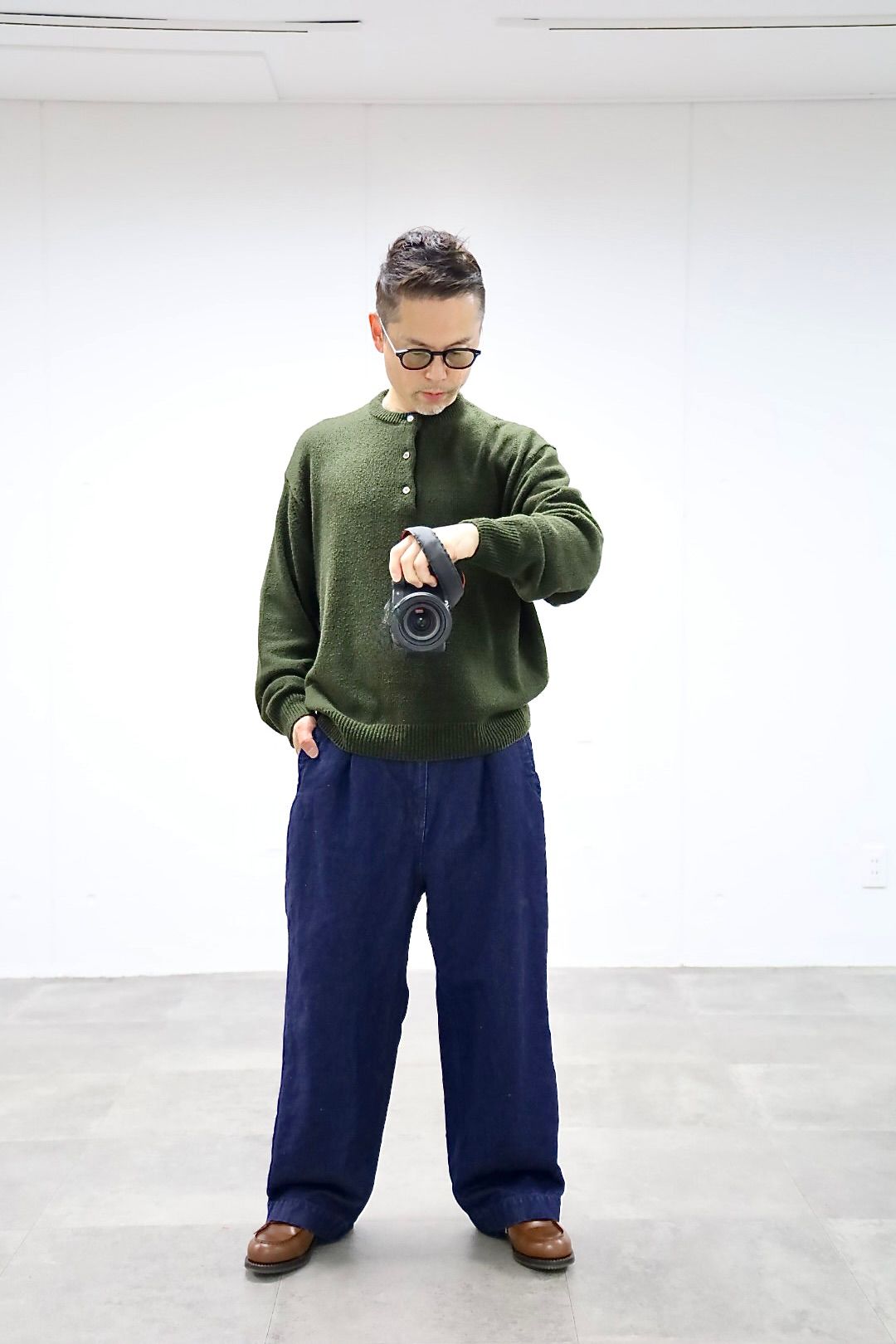Gurank 26SS グランク コットンリネンデニムワークパンツ CL denim work pants (2620)INDIGO★新作発売！