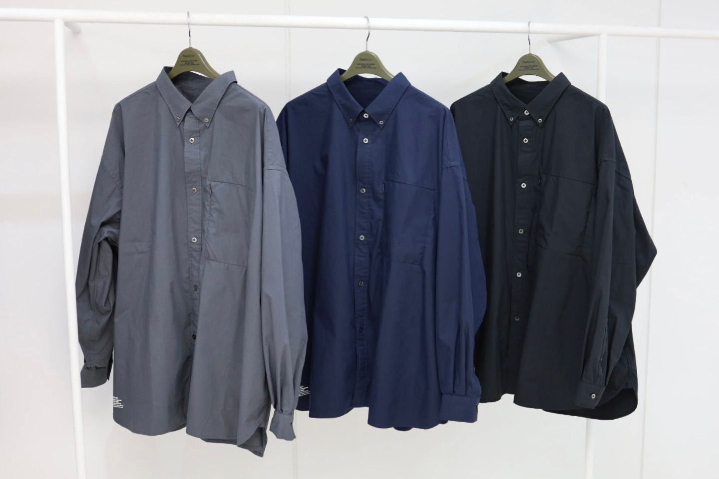 フレッシュサービス SOLOTEX® TYPEWRITER UTILITY L/S B.D SHIRT(FSC261-50202)NAVY★2月28日(土)発売