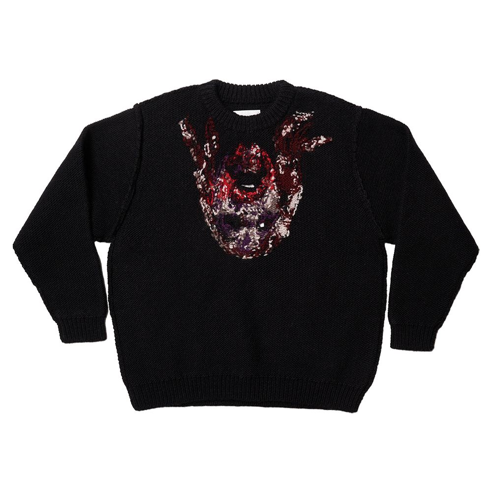 doublet - ダブレット24AW ACTING ZOMBIE KNITWEAR(24AW60KN155)BLACK | mark