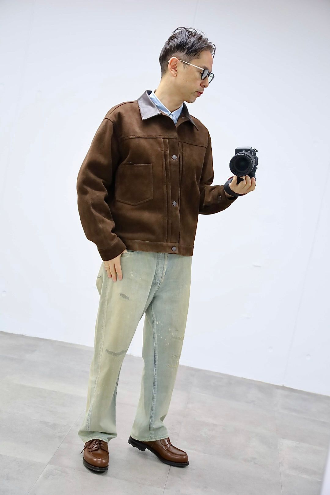 アプレッセ 2026 STYLE1 Vintage Suede Leather 1st Type Jacket(26SAP-01-07)BROWN☆12月13日(土)発売！
