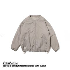 フレッシュサービス PERTEX® QUANTUM AIR MINI RIPSTOP SNAP JACKET(FSC253-30196)BEIGE★10月18日(土)発売！