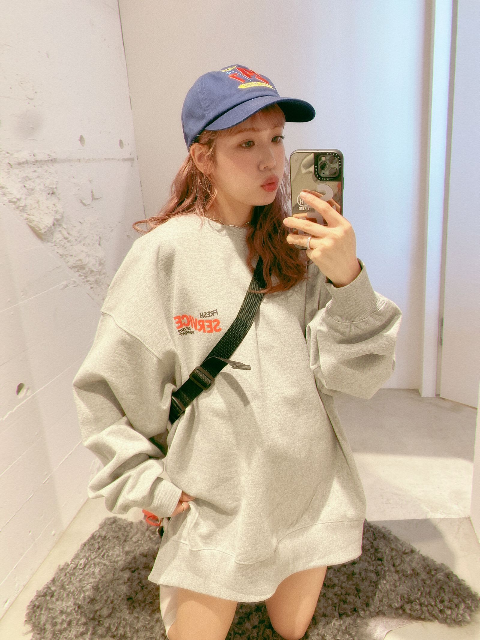 FreshService新作 CORPORATE PRINTED CREW NECK SWEAT"All Day All Night"style.2024.3.11