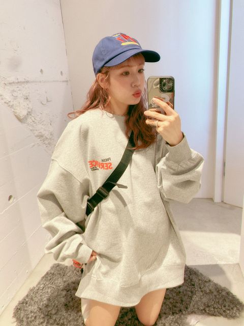 FreshService新作 CORPORATE PRINTED CREW NECK SWEAT"All Day All Night"style.2024.3.11