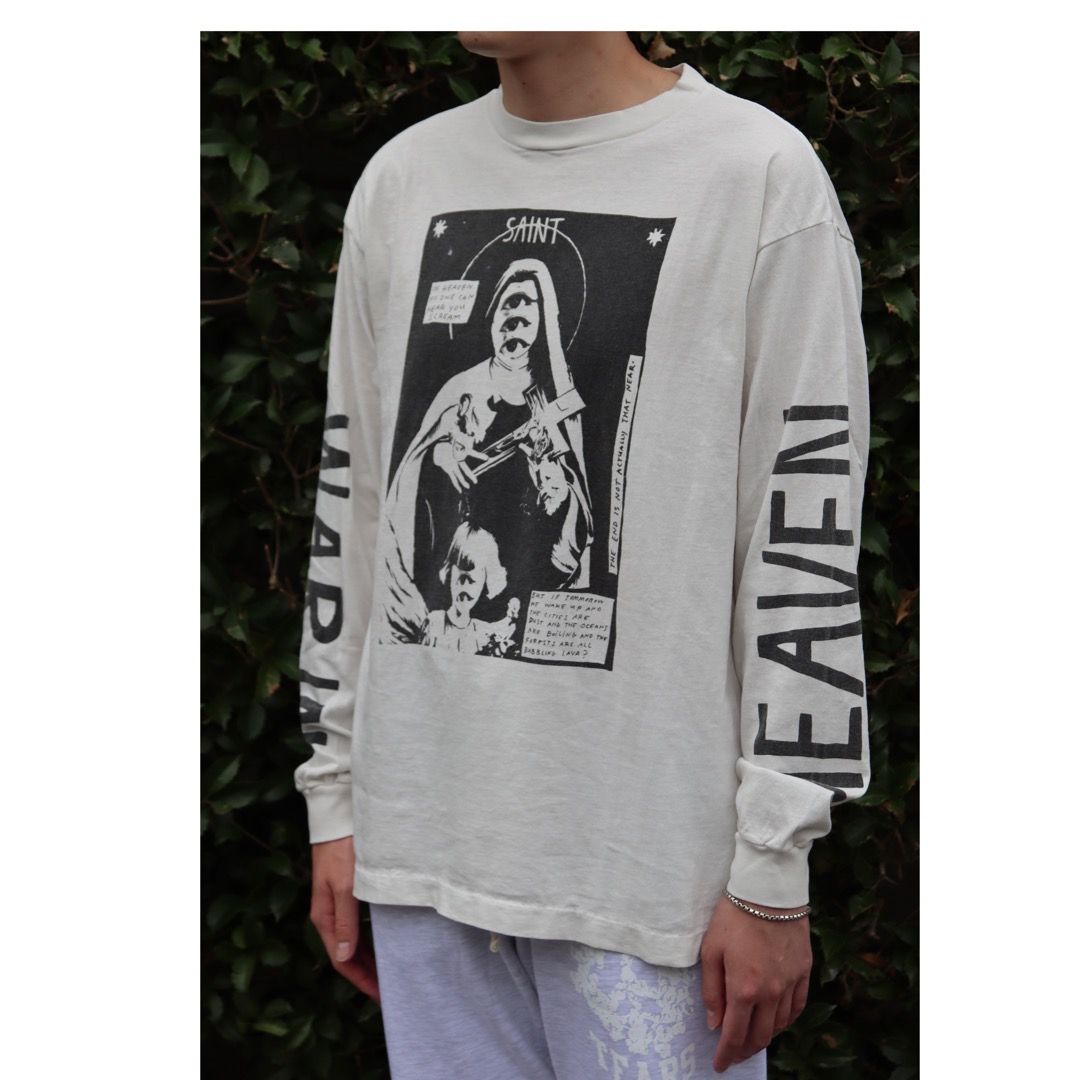 ©SAINT M×××××× LS TEE_W.I.H(SM-A21-0000-021)WHITE style
