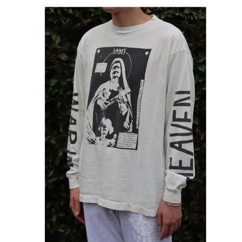 ©SAINT M×××××× LS TEE_W.I.H(SM-A21-0000-021)WHITE style