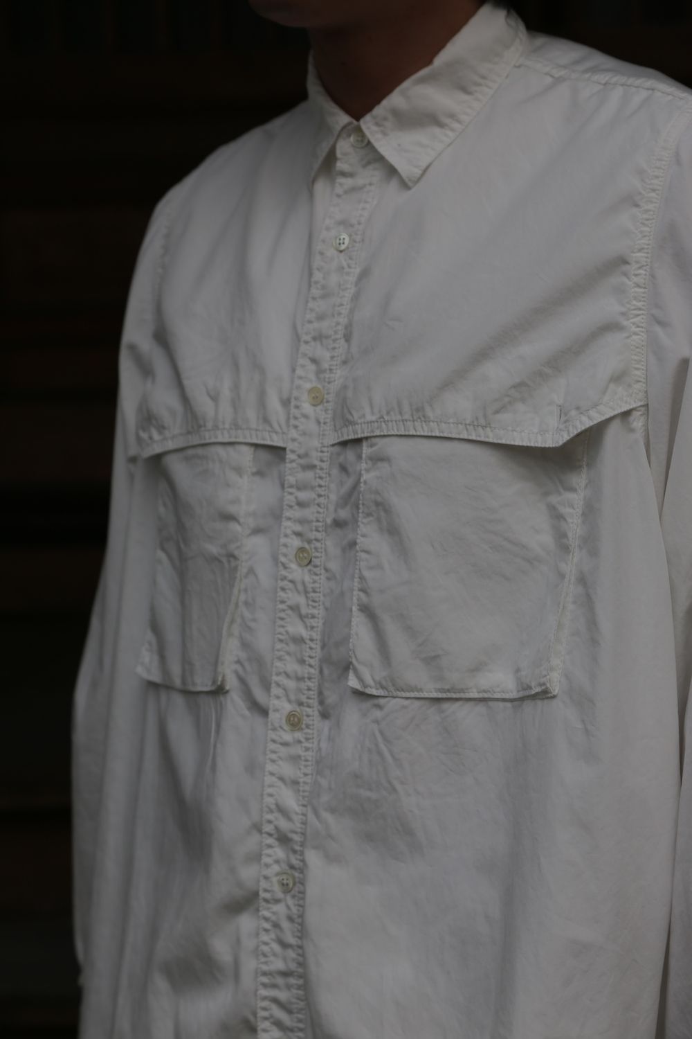 Garment Dyed Poplin Umbrella Yoke Shirt(GM211-50032) style.2021.2.20.