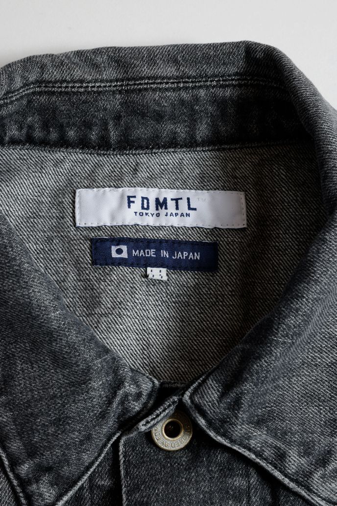 ファンダメンタル デニムジャケット THIRD THIRD JACKET 3YR WASH(FA25JK33U-BK)BLACK