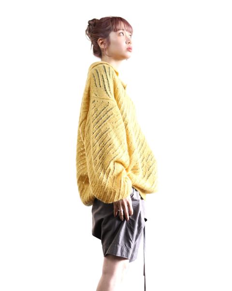 YOKE 新作SILK MOHAIR PULLOVER SWEATER style.2024.2.3