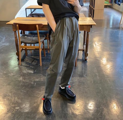 Graphpaper Stretch Typewriter Slim Chef Pants "GRAY"Style.2020.7.28.