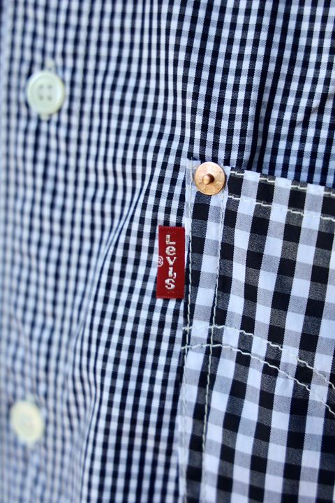 eYe JUNYA WATANABE MAN 24SS Levi's Wネームチェックシャツスタイル