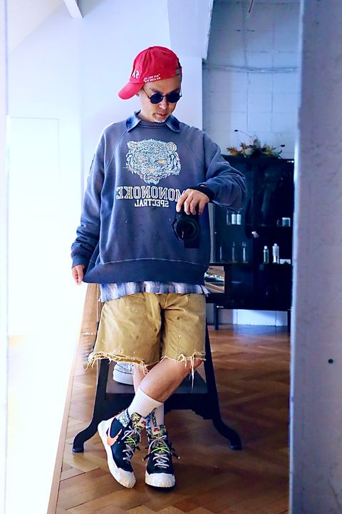 mononoke・made モノノケ・メイド CREW NECK SWEAT_虎スタイル